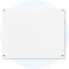 Lumiere Brilliant White Magnetic Glassboard 1500x1200mm