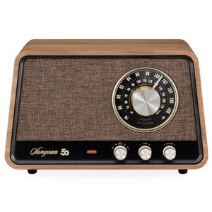 Sangean WR-101 AM/FM/BT Radio - Vintage Walnut
