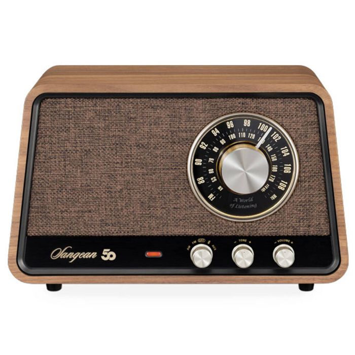 Sangean WR-101 AM/FM/BT Radio - Vintage Walnut
