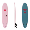 Summer vibes x Seaside Ave Limited Edition Mini Mal 8' Softboard - Pink Blue