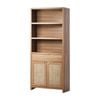 Oikiture Display Shelf Bookshelf Bookcase Adjustable Storage Cabinet 5 Tier