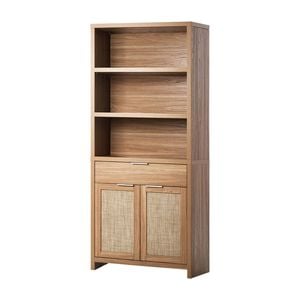 Oikiture Display Shelf Bookshelf Bookcase Adjustable Storage Cabinet 5 Tier