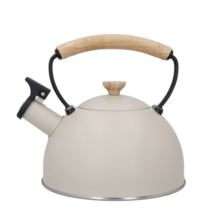 La Cafetiere Stovetop Whistling Tea Kettle W/ Beechwood Handle 1.6l Latte