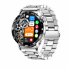 Smart Watch 1.38" Hd Bluetooth Call Waterproof Fitness Tracker For Android & Ios – Heart Rate Monitor Steel Silver