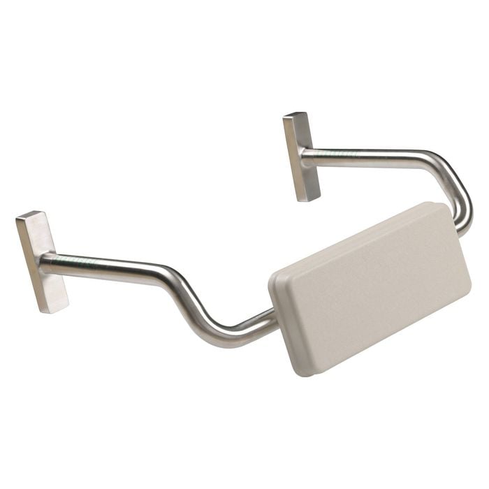 Metlam Australia Satin Stainless Steel Curved Rail with Padded Backrest