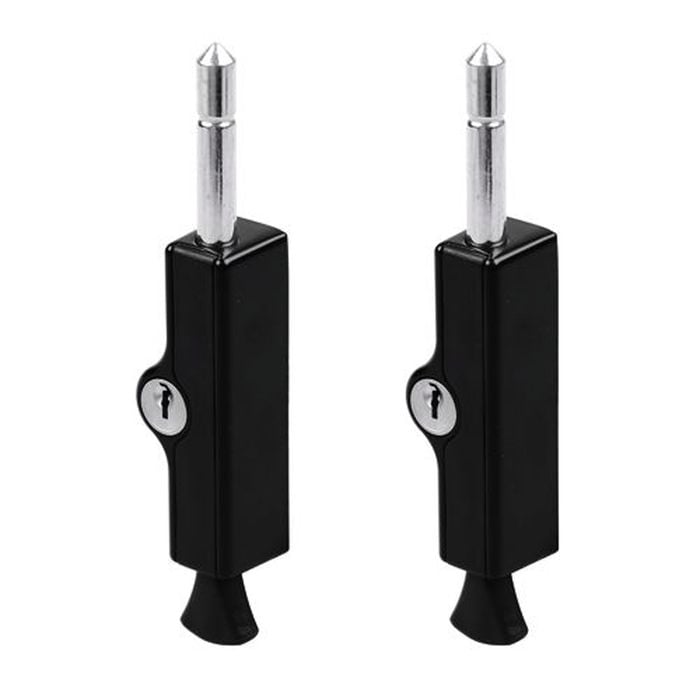 Yale Black Patio Bolt - Twin Pack