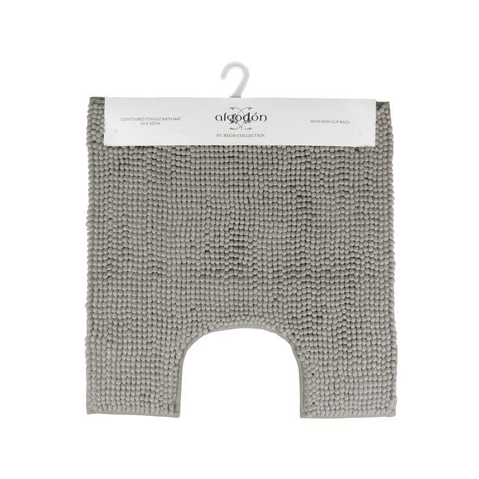 Ardor Toggle 50x50cm Contoured Bath Mat Silver