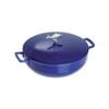 Staub Enamelled Cast Iron Bouillabaisse Pot 28cm Blue