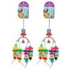 2x Paws & Claws 36x16cm Block Parrot Pet/Bird Hanging Toy