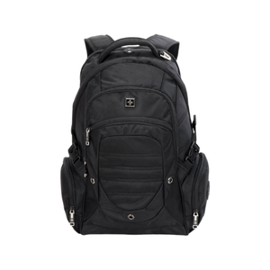 SWISSWIN Swiss waterproof 17" laptop School Travel Backpack  -Black