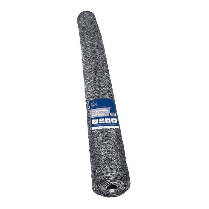Summit Steel & Wire 200cm x 50m Hex Galvanised Netting
