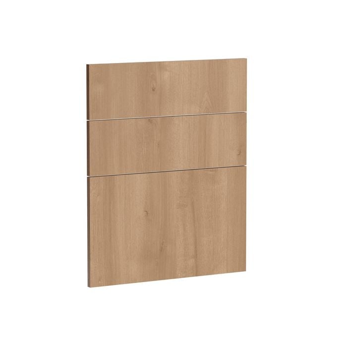 Kaboodle 600mm Cajun Oak Modern 3 Drawer Panels