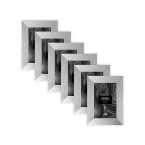 6PK Unigift Noosa 10x15cm MDF/Glass Picture Frame - Silver