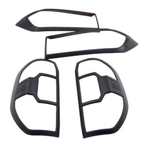 Matte Black Headlight & Tail Light Trim Covers Fit For LDV T60 2017-2021