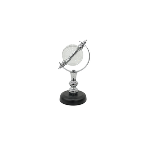 Elegant Collections 30cm Crystal Globe Decorative Ornament Blacksilver