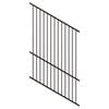 ProtectorAl 0350-1200W x 1800H Satin Black Raked 16-30º Flat Top Pool Fence Panel - Black