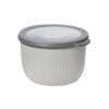 Oggi 660ml Plastic Prep & Serve Bowl Food Storage w/ Lid - Grey