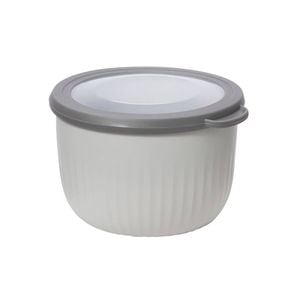 Oggi 660ml Plastic Prep & Serve Bowl Food Storage w/ Lid - Grey