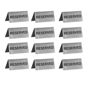 Trenton A-frame Stainless Steel Reserved 100 X 43mm - Set Of 12
