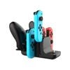 Orotec 6-in-1 Nintendo Switch Multi Charging Station For Joy-con, Pro Controller & Console - Black