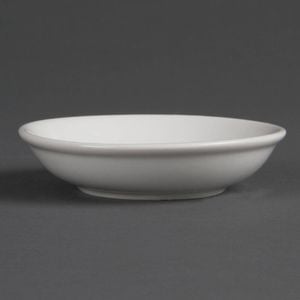 Olympia Soy Dishes Whiteware 12 Pack 100mm Commercial Tableware Dipping Bowls