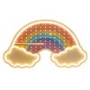 Bump 40 x 23.4cm Rainbow USB Powered Neon Pegboard Wall Light