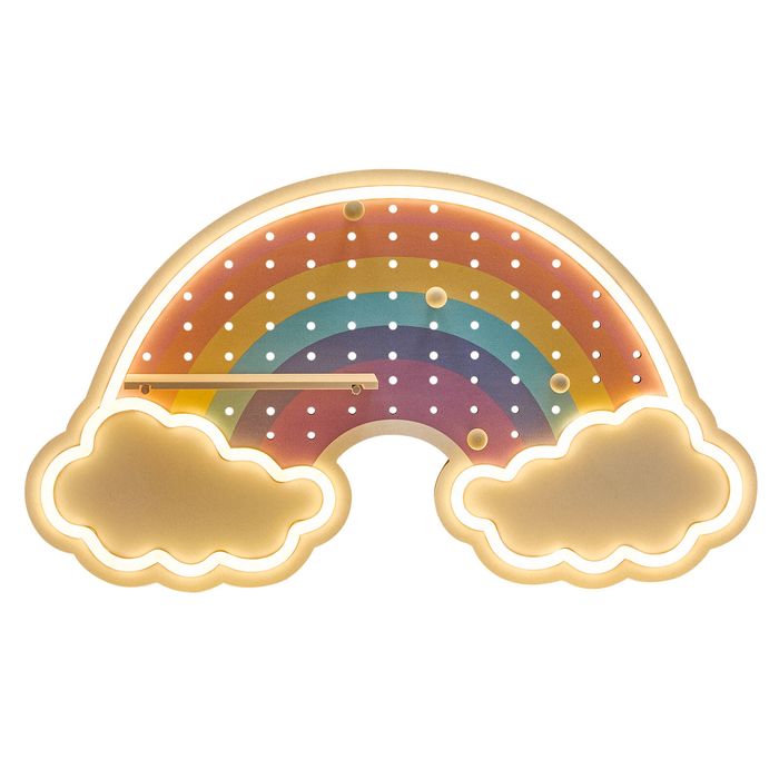 Bump 40 x 23.4cm Rainbow USB Powered Neon Pegboard Wall Light