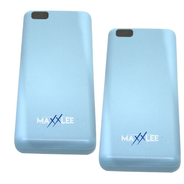 Maxxlee 2x 10000mAh Power Bank Portable 18W PD Type C QC 3.0 Dual USB Fast Charging Blue