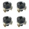 4 Pack M6 Bolts Screws Set with Captive Nuts & Washers for 19" Inch Rack Mount