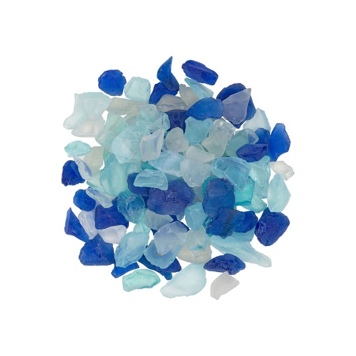 Tuscan Path 1kg 17-19mm Decorative Frosted Blue Gem