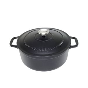 Chasseur Round French Oven 24cm - 4L Matte Black