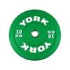 York 10KG Colour Rubber Olympic Bumper Plate Single