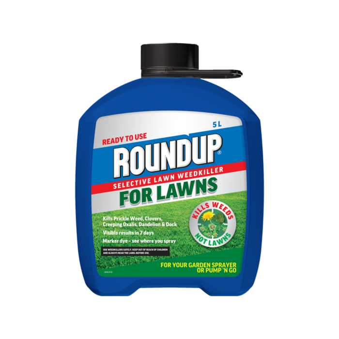 Roundup 5L For Lawns Weedkiller Refill