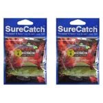 2x Surecatch Whiting Rig Hooks and Lumo Beads Size 4