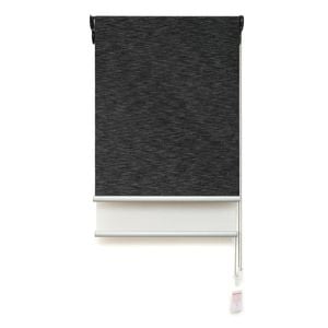 Windoware 240 x 240cm Charcoal Boston Textured Day Night Roller Blind