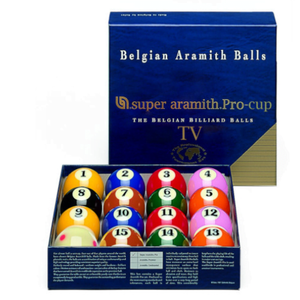 Aramith Pro Cup TV Kelly Pool Balls Measle Cue Ball 2 & 1/4" inch