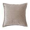 Bianca Saphira Square Beige/Brown Latte Velvet Decor Cushion 43x43cm