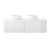 Rick McLean's Bathware 1500mm Fluted White Vanity Unit