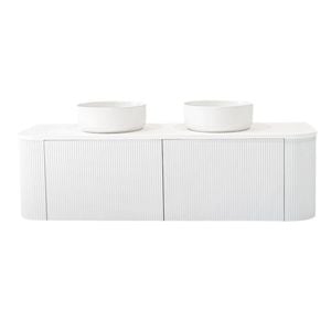 Rick McLean's Bathware 1500mm Fluted White Vanity Unit