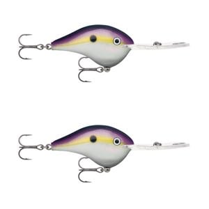 2x Rapala Dives to 20ft Crankbait Lures with Deep Diving Metal Disc - Big Shad