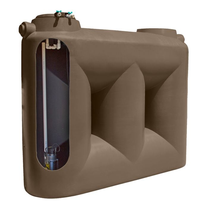 Clark Tanks 5000L Autumn Brown Tradepack Tank And Davey Evo MK2 Pump
