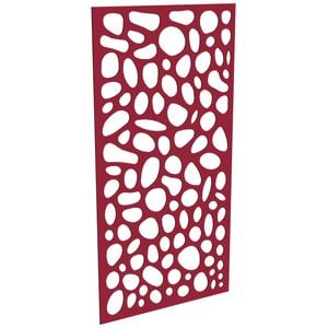 ProtectorAl 300-1200w x 1201-2400h Dark Red/Gloss White Riverstone Unframed Composite Deco Panel