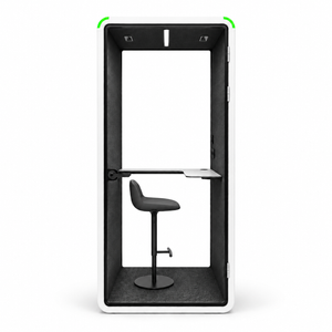 Focuspod Solo Acoustic Office Pod — 1 Person Soundproof Phone Booth (white)