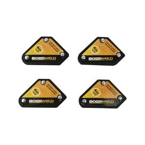 Bossweld 4kg Mini Multi-Angle Welding Magnet - 4 Pack