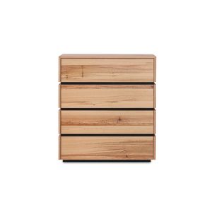 Loyal Blackbutt Wood Tallboy - 4 Drws