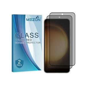 2 Pack MEZON Samsung Galaxy S23 (6.1") Privacy Anti-Spy Full Cover Tempered Glass