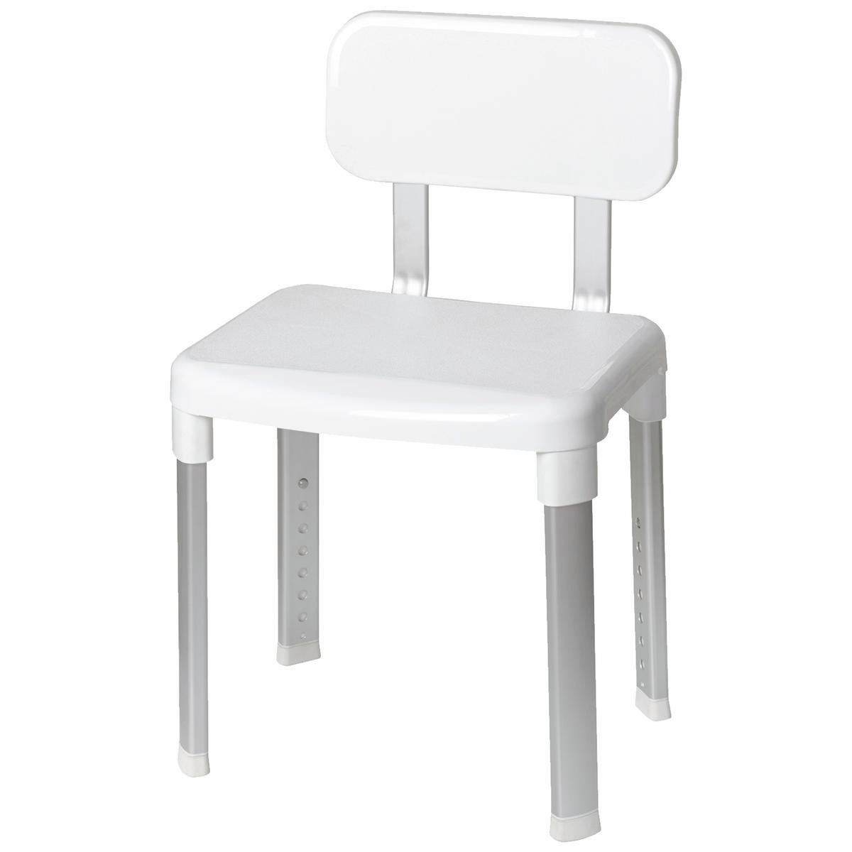 evekare 425 - 525mm White Deluxe Bathroom Chair - Bunnings Australia