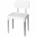evekare 425 - 525mm White Deluxe Bathroom Chair