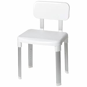 evekare 425-525mm White Deluxe Bathroom Chair