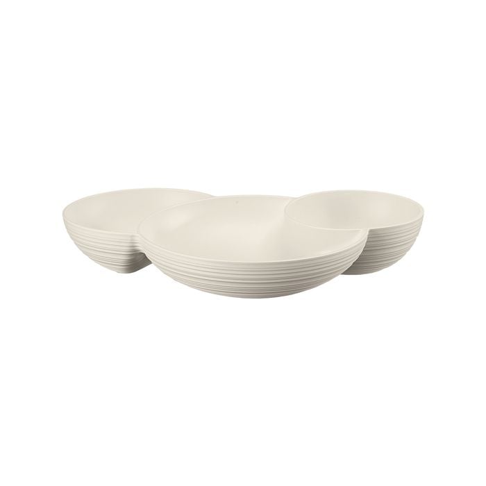 Guzzini Earth Tierra 29.5cm Hors D'oeuvres Dish - White